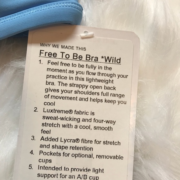 NWT AEBL LULULEMON FREE TO BE BRA * WILD - - 8 - Picture 4 of 6